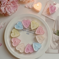 Duftende kleine handgemachte Valentinstagsgeschenke Teelichter Aromatische Kerzen Herzförmige Aromatherapie-Teelichter Duftkerze