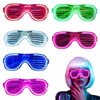 Gafas LED de Neón, Gafas Luminosas Intermitentes para Fiestas, Gafas Fluorescentes para Bares, Conciertos, Accesorios para Fotos