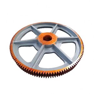 Molino de bolas de fundición personalizado Forja Anillo de gran tamaño giratorio Spur Giratable Circunferencia Gear - Product Image 1