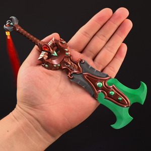 Espada de Juguete Decorativa para Niños, Inspirada en el Juego Warcraft, Espada Obeleon de las Almas, 21 cm, Modelo de Arma de Metal para Manualidades - Product Image 4