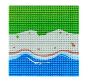 Plateau de base bleu classique 10 x 10 pouces pour modèles de bateaux <span class=keywords><strong>pirates</strong></span>, jouet pour enfants de 5 à 7 ans, pour la ville, la plage, la route, <span class=keywords><strong>l</strong></span>'océan, <span class=keywords><strong>l</strong></span>'<span class=keywords><strong>île</strong></span>, la rue - Product Image 4