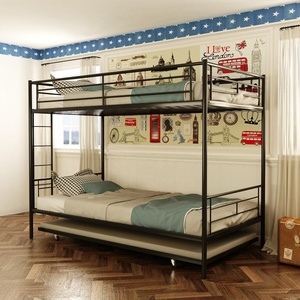 Настраиваемый уникальный промышленный стиль металлический каркас кровати спальня кровать прочный и стабильный - Product Image 2