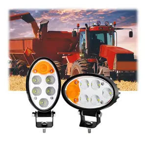 Le travail de la combinaison LED de 36W allume la tache/faisceau d'inondation 5.6 "les lumières ovales de tracteur avec le double clignotant ambre