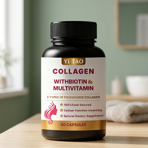 <b>Collagen</b> Capsules Vitamin C + Hyaluronic Acid Anti-Aging Supplements |Support Hair, Skin, Nails, Joint and Bone Health OEM - Product Image 1