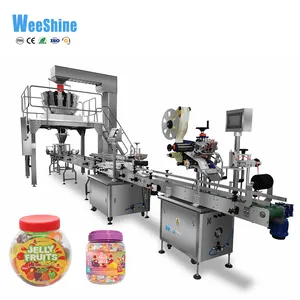 Automatic Multi-Function Candy Jelly Cups Filling Beans Snack Filling Zipper Pouch Premade Bag Doypack Packing Machine