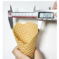 Rouleau à cornets de gaufres en acier inoxydable, moule en aluminium pour la formation de cornets de crème glacée et de gelato, pour comptoirs de préparation de restaurant