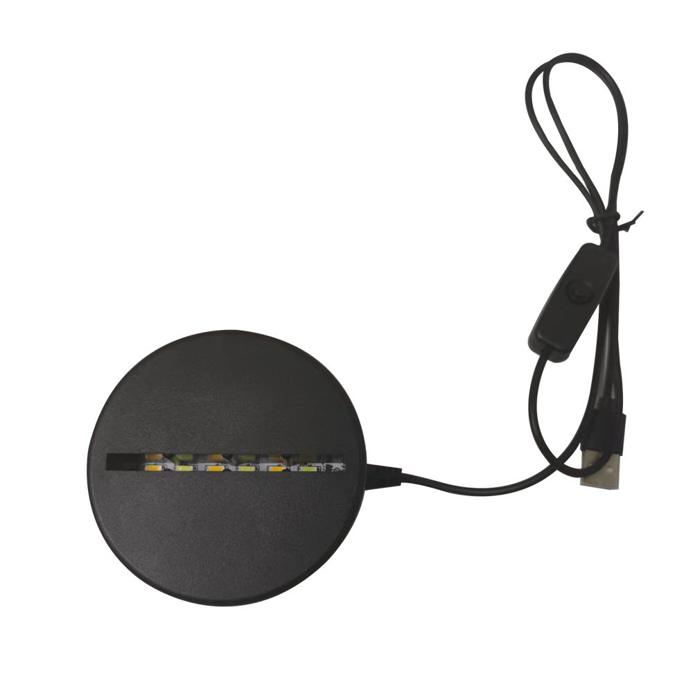 Base de lampe noire (1 couleur)