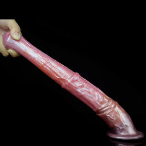 FAAK Dildo a Forma di Cavallo 42cm con Ventosa, Silicone Morbido Multicolore, Grande Pene Animale Taglia <span class=keywords><strong>S</strong></span> M L, Giocattoli Sessuali Anali per Donne e Uomini - Product Image 2