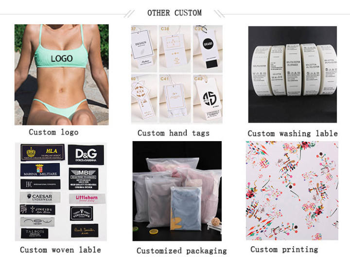 Custom Logo Micro Bikini Extreme G String Thong Bikini Sexy Mini Bathing Suit for Women