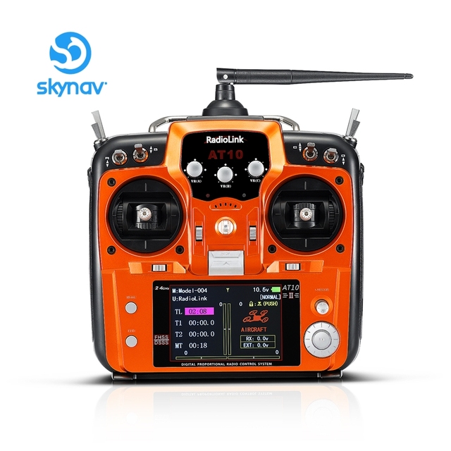 2026 Radiolink AT10II 12 Channels RC Transmitter Receiver R12DS 2.4GHz Radio Remote FPV UAV Pump Core Voltage Telemetry