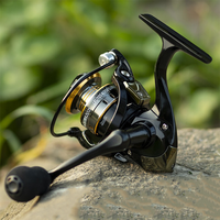 Moulinet de pêche à l'achigan série HB500 1000-7000 10KG engins de pêche en métal Max Drag Trout Carp Vissen Reel Vissen Rollen