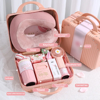 Coffret Cadeau Électronique Multifonctionnel d'Été : Ventilateur Portable Daisy et Tasse Isotherme dans une Valise de Luxe pour Événements d'Entreprise