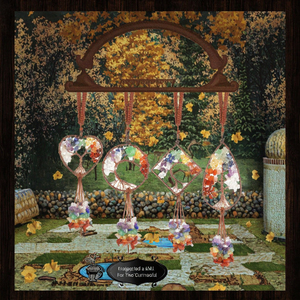 Đồ trang trí treo xe ô tô đá quý 7 luân xa cây sự sống, pha lê chữa bệnh mang lại may mắn, trang trí nhà cửa, có chức năng chiếu sáng, kèm dây treo - Product Image 3