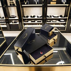 Crown Win Rigid <b>Gift</b> <b>Boxes</b> Coated Cardboard 4C <b>Gold</b> Foil Embossing UV Advantage Ribbons Drawer Sponge Liner Jewelry Advantageous - Product Image 2