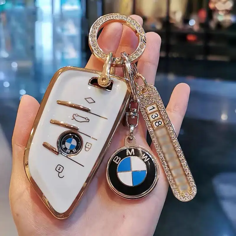 Free Sample Japan Hot Sale Car Key Cover for BMW 5S, 525li, 520li, 3S GT320li, 7S,1S, X3, X4.X5 X6 forBMW New Car Key Cover