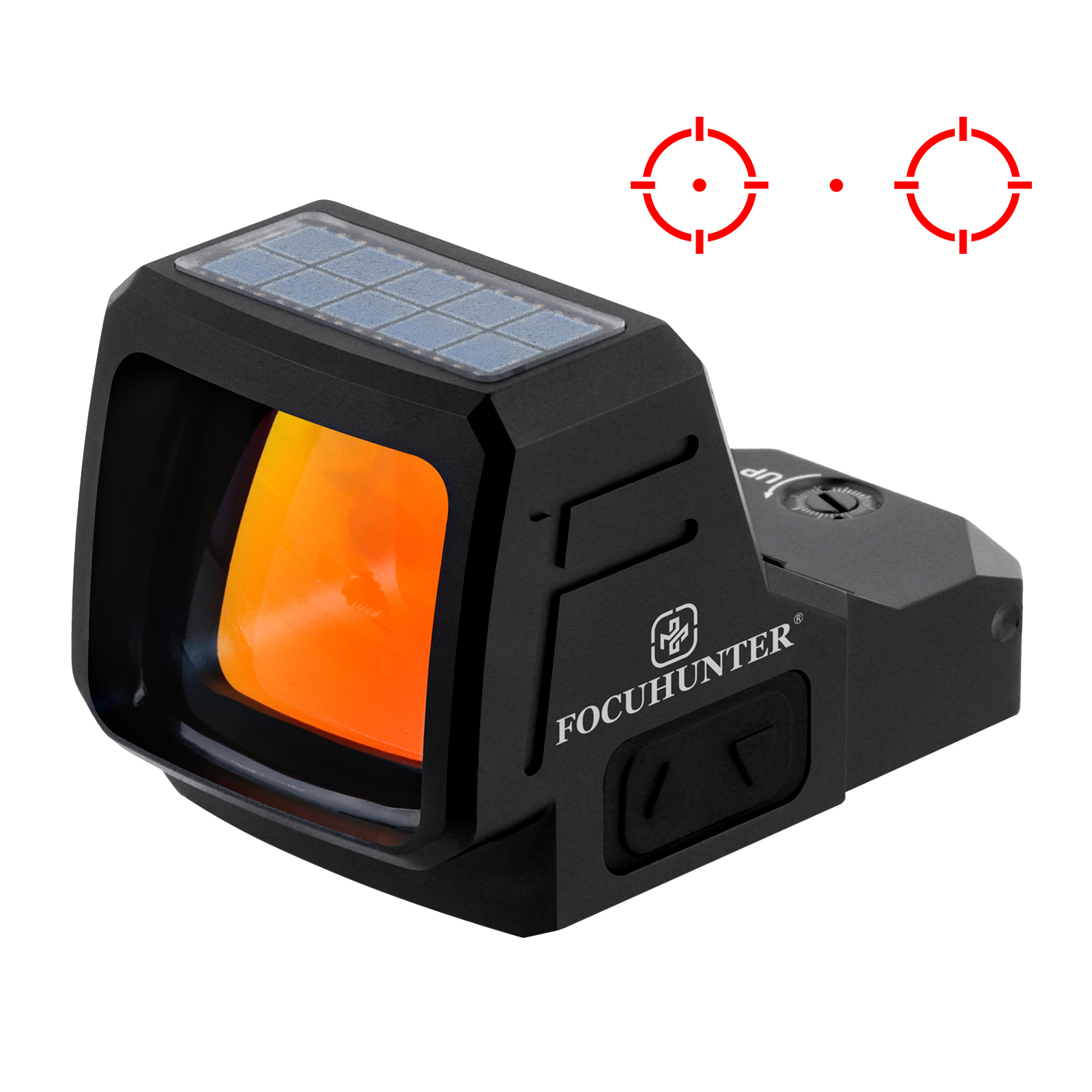 Прицел FOCUHUNTER, ночное видение, работающий на солнечной батарее, с прицел в красную точку с Перекрестием, рефлекторная оптика с несколькими прицелами для охоты и аксессуары