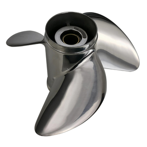 Hélice hors-bord Yamaha 25-60HP 10 1/4 X 14 3 pales en acier inoxydable 13 dents RH de remplacement 663-45930-00-98 - Product Image 3