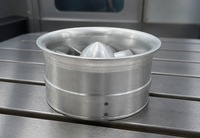 Usinage CNC 5 axes pour la fabrication de ventilateurs intégrés en aluminium 6061, pièce de moteur turbofan de jet RC personnalisée