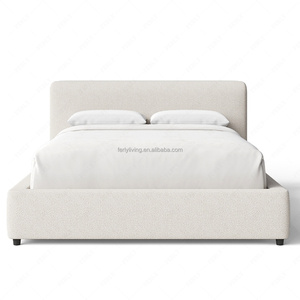 Ferly Sang Trọng Bọc Nút Giường Tufted Vải Khung Giường Cho Sang Trọng Phòng Ngủ Hiện Đại Bộ - Product Image 3