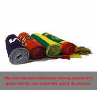 Özel logo örme polyester taraftar atkısı saten baskı afiş tasarımı belçika bayrağı futbol atkısı