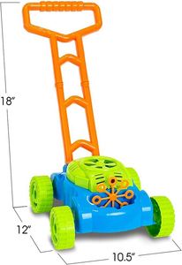 Tondeuse à gazon automatique avec souffleur de bulles, jouet à pousser pour enfants - Product Image 3