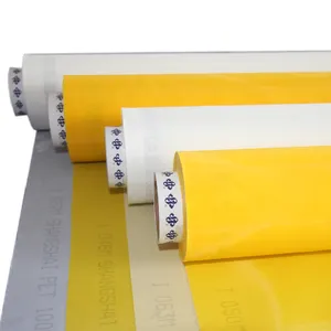 Monofilamento amarelo branco de alta tensão 80t 200 malha de poliéster para serigrafia, tecido de malha para serigrafia