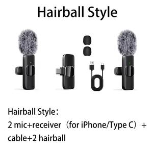 Micrófono de Solapa Inalámbrico K8 2.4G, Micrófono de Condensador con Cancelación Inteligente de Ruido, Tipo C, Grabación de Teléfono Móvil, Omnidireccional para - Product Image 6