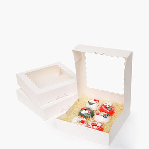 Boîte à gâteaux de fenêtre de boulangerie avec stratification mate et gaufrage 6pcs <span class=keywords><strong>sans</strong></span> fenêtre Dessert et Sushi Utiliser des boîtes de <span class=keywords><strong>chocolat</strong></span> - Product Image 4