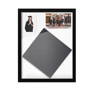 Marco de Fotos de MDF de 4x6, 5x7, 8x10, 11x14, 12x16 Pulgadas, para Montar en la Pared o Exhibir sobre Mesa, Marco de Fotos Clásico de Madera para Arte - Product Image 1