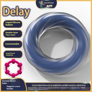 Jouet sexuel pour adultes longue durée, résistant aux chocs, anneau pénien pour <span class=keywords><strong>couple</strong></span>, masturbation masculine, contrôle du sperme, retard de l'éjaculation, modèle de marque AITT - Product Image 6