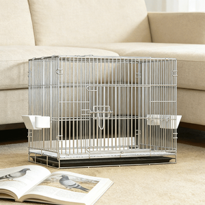 Cage à pigeons pliable en métal, très vendue, avec plateau en plastique, conception robuste, style simple, pour l'élevage et la reproduction par alliage - Product Image 6