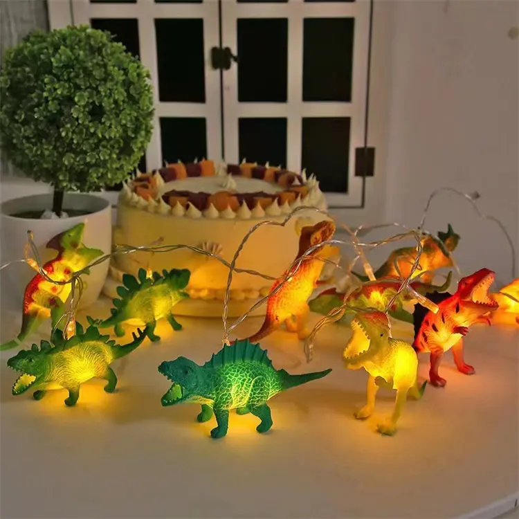 Verlichting Vakantie Kerst Decoratie Outdoor Park Tuin Glasvezel Dinosaurus Led Motief Licht