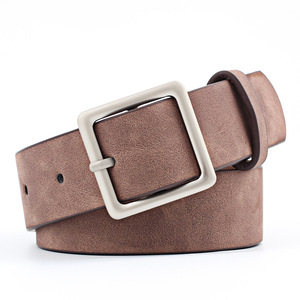 Ceinture de taille pour femme en cuir PU carré, style décontracté, tendance, minimaliste, rétro, polyvalente, avec boucle en alliage, Jessi 3.0cm - Product Image 6