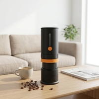 Moulin à café électrique portable professionnel en acier inoxydable grande capacité pour grains de café 58 mm
