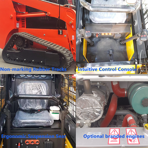 Euro5 emisi S25 selip selip pemuat bak beroda naik Mini pemuat depan kompak untuk konstruksi lansekap tipe bergerak - Product Image 3