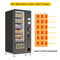 Máquinas Expendedoras en Espiral LERKE para Bebidas Refrigeradas y Snacks Saludables con Pago con Tarjeta Bancaria/Efectivo/Monedas