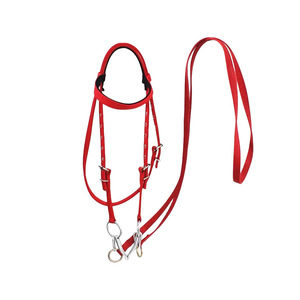 Arnés de caballo duradero con cabezada y riendas, halter engrosado, equipo ecuestre, cabezadas y riendas extraíbles, arnés para caballo con riendas. - Product Image 4