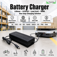 Chargeur de batterie industriel 48V 60V 72V 96V 10A 20A 30A pour chariot élévateur, transpalette électrique, AGV