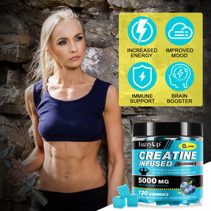 Gummies de créatine pour la croissance musculaire, marque privée, suppléments nutritionnels sportifs, sans sucre, 5000 mg de créatine monohydrate - Product Image 4