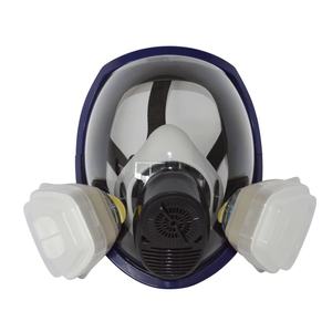 Masque respiratoire industriel intégral en silicone anti-poussière avec double filtre - Product Image 3