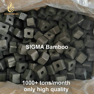 ถ่านไม้ไผ่บริสุทธิ์สำหรับมอระกู่ผลิตด้วยอุณหภูมิสูงเถ้าสีขาว - Product Image 4
