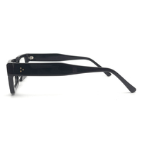 Nouvelles Lunettes de vue rectangulaires étroites en acétate, monture épaisse de haute qualité, design écaille de tortue avec rivets métalliques décoratifs