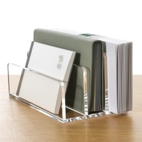 Organizador de Archivos Acrílico Moderno de Alta Transparencia, Portadocumentos de Escritorio, Organizador de Cartas, Estante para Clasificar Correo de Oficina, Almacenamiento de Papelería