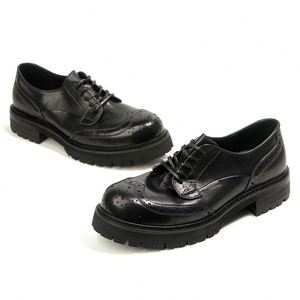 New Genuine Leather <b>Men</b> Square Toe Lace Breathable Light Weight Business Classic Luxury High Quality Italian Leather <b>Dress</b> Shoes - Product Image 2