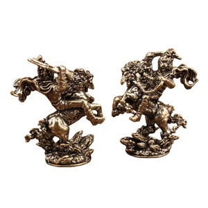 Figura Decorativa de Latón del Rey Mono Montando a Caballo, Adorno para Mesa, Decoración para el Hogar - Product Image 5