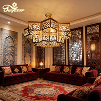 Lampe de mosquée de luxe, luminaire LED pour salle de prière, villa, restaurant