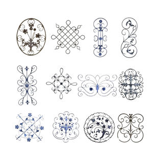 Accesorio <span class=keywords><strong>de</strong></span> estampado <span class=keywords><strong>de</strong></span> <span class=keywords><strong>hierro</strong></span> forjado, varios estilos, <span class=keywords><strong>puerta</strong></span> <span class=keywords><strong>de</strong></span> valla al aire libre, diseños decorativos <span class=keywords><strong>de</strong></span> rosetas <span class=keywords><strong>de</strong></span> <span class=keywords><strong>terraza</strong></span>, piezas <span class=keywords><strong>de</strong></span> <span class=keywords><strong>hierro</strong></span> forjado para balcón - Product Image 6