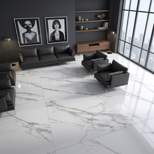 Crystalino 1000x1000mm White Large Size Glazed Porcelain Wall and <b>Floor</b> Tiles <b>Matt</b> Glossy - Product Image 4