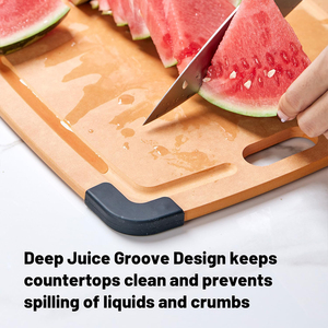 Máy rử<span class=keywords><strong>a</strong></span> chén an toàn thân thiện với môi dày thớt gỗ <span class=keywords><strong>composite</strong></span> thớt với không trượt silicon góc - Product Image 5