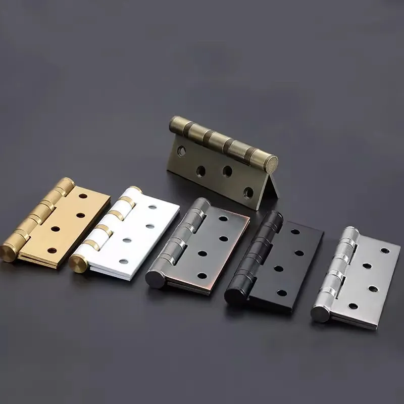مفصلات أبواب مسطحة من الفولاذ المقاوم للصدأ بأربع كرات بمقاس 4/5 بوصة من المعدن الثقيل F9201